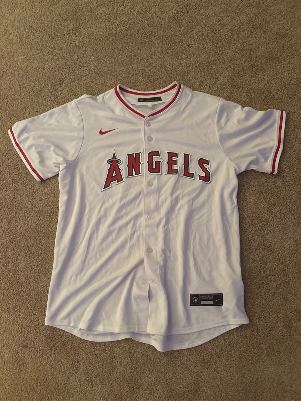 Nike Authentic Los Angeles LA Angels Baseball MLB Jersey Men’s Sz Large NWOT